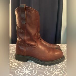 Red Wing Shoes Brown Leather Work Boots
